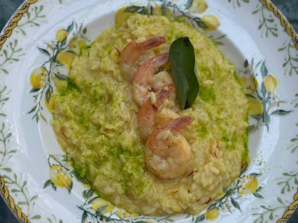 Risotto Alla Milanese cu Creveți